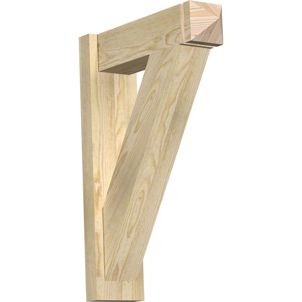 Ekena Millwork Traditional Rough Sawn Arts and Crafts Outlooker, Douglas Fir, 6"W x 20"D x 28"H OUT06X20X28TRA03RDF - main